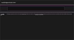 Desktop Screenshot of cambridgescholar.com