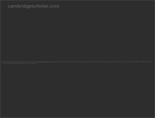 Tablet Screenshot of cambridgescholar.com